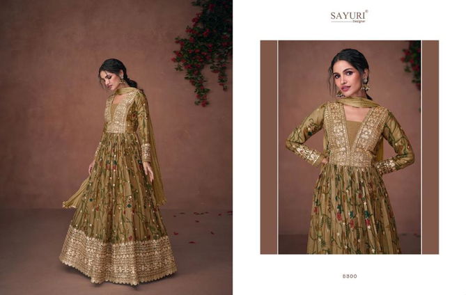 Sayuri Nooriat Organza Silk Anarkali Wedding Salwar Suits Catalog
